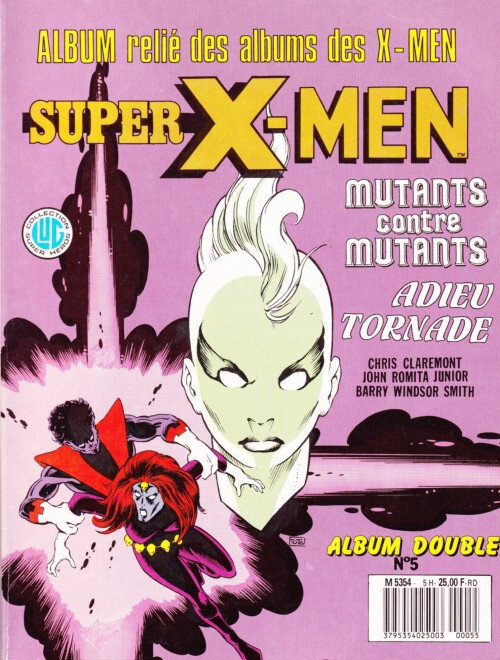 lug étranges x-men album relié 05 mutants contre mutants adieu tornade