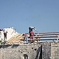 archéologie du bâti,art roman, réfection toiture nef h