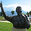 Montreux, statue d'Aretha Franklin (Suisse)