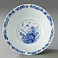 A Blue and White Bowl, Kangxi period (1662-1722). Photo Stockholms Auktionsverk