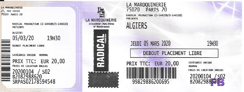 2020 03 05 Algiers Maroquinerie Billet