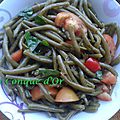 Salade d' haricots verts au basilic