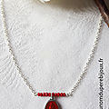 Collier Maria (rouge) - 15 €