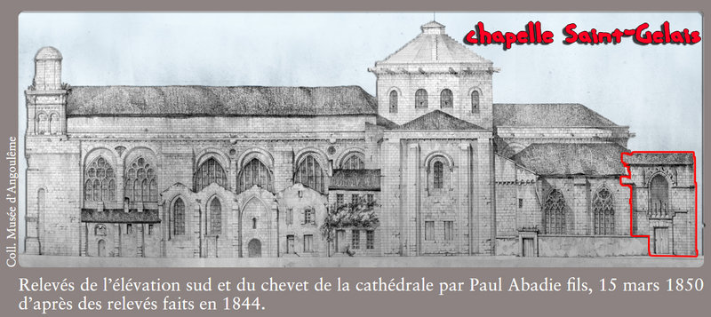 Plan de la cathédrale avant les restaurations de Paul Abadie fils