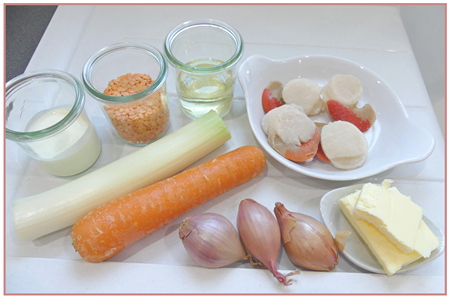 crème de corail, noix de saint-jacques poêlées3 crème de corail, noix de saint-jacques poêlées3