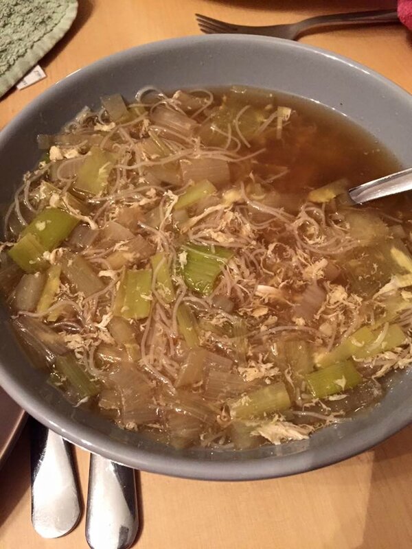 Bouillon de légumes au bacon et vermicelles Cookeo Dans la cuisine