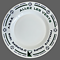 Collection ... assiette allez les verts * football 