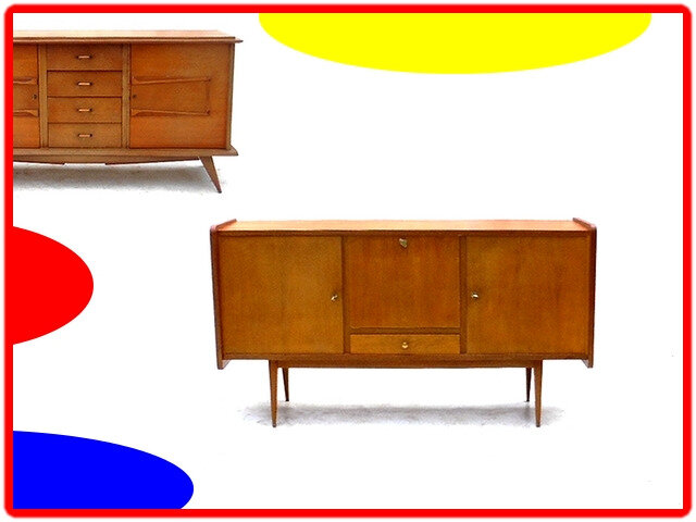 Buffet vintage bois clair