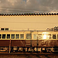 Old Kotoden trains '120' at Busshozan