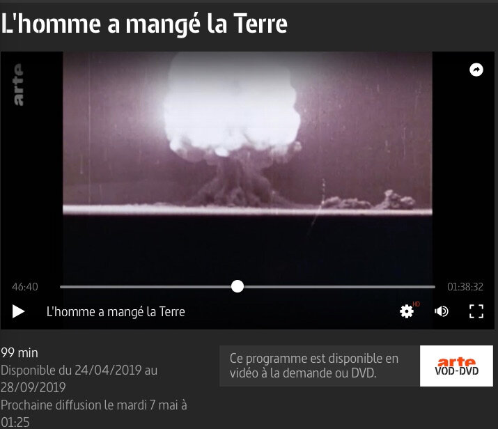 Arte L Homme A Mangé La Terre "L'homme a mangé la Terre"... Merci ARTE - Ecosophie 17