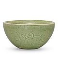 A longquan celadon warming bowl, early ming dynasty