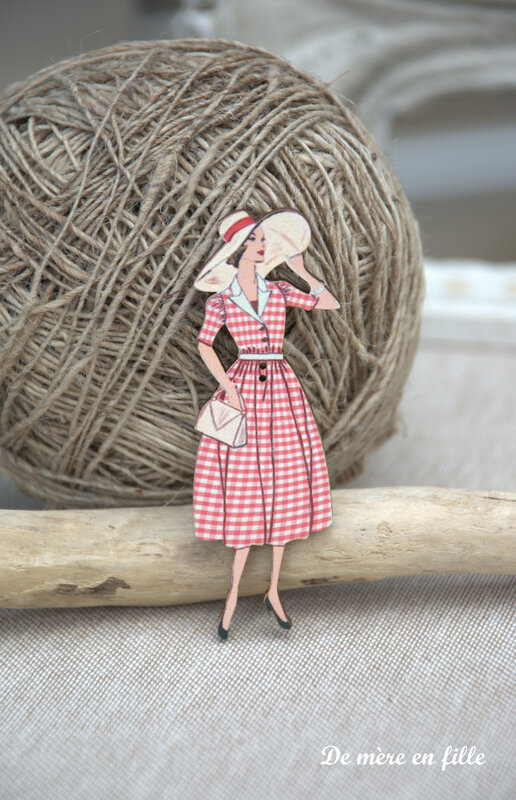 dame robe vichy