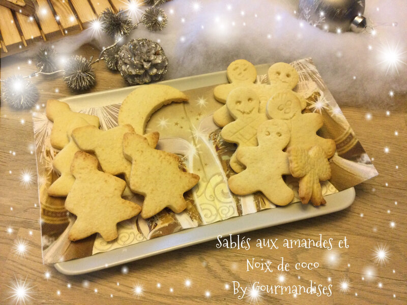 Sablés noix de coco et amandes Gourmandises sucrées ou salées