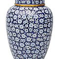 A very fine cloisonné vase with cover, china, around 1900 (qing dynasty 1644-1911)
