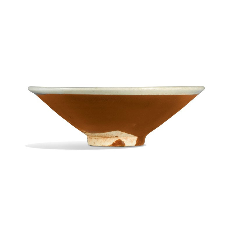A persimmon-glazed conical bowl, Northern Song dynasty