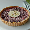 Tarte aux fraises et à la rhubarbe, sans gluten