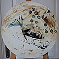 Ebullitions suite- acryl2018- dia40cm- -(n°115)