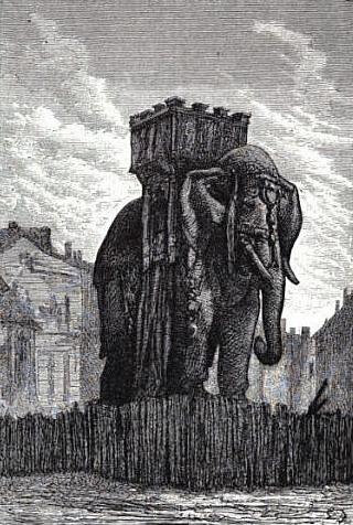 L'Eléphant de la Bastille. Les Misérables