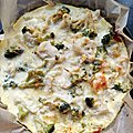 Quiche sans pate chou fleur brocolis