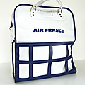 Vintage ... sac de voyage air france * blanc 