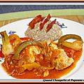 Poulet facon basquaise