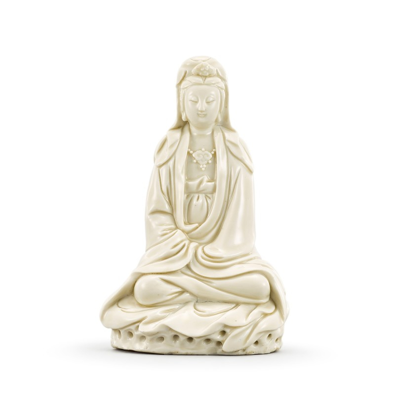 A Dehua figure of Guanyin, Late Ming dynasty, circa 1630