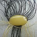 Collier micro macramé et citrine ...