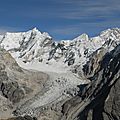 glacier du Langtang et son sommet 7205m