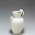 A rare early white-glazed ewer, Tang dynasty, 9th-10th century