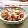 Curry d'aubergines aux pommes de terre