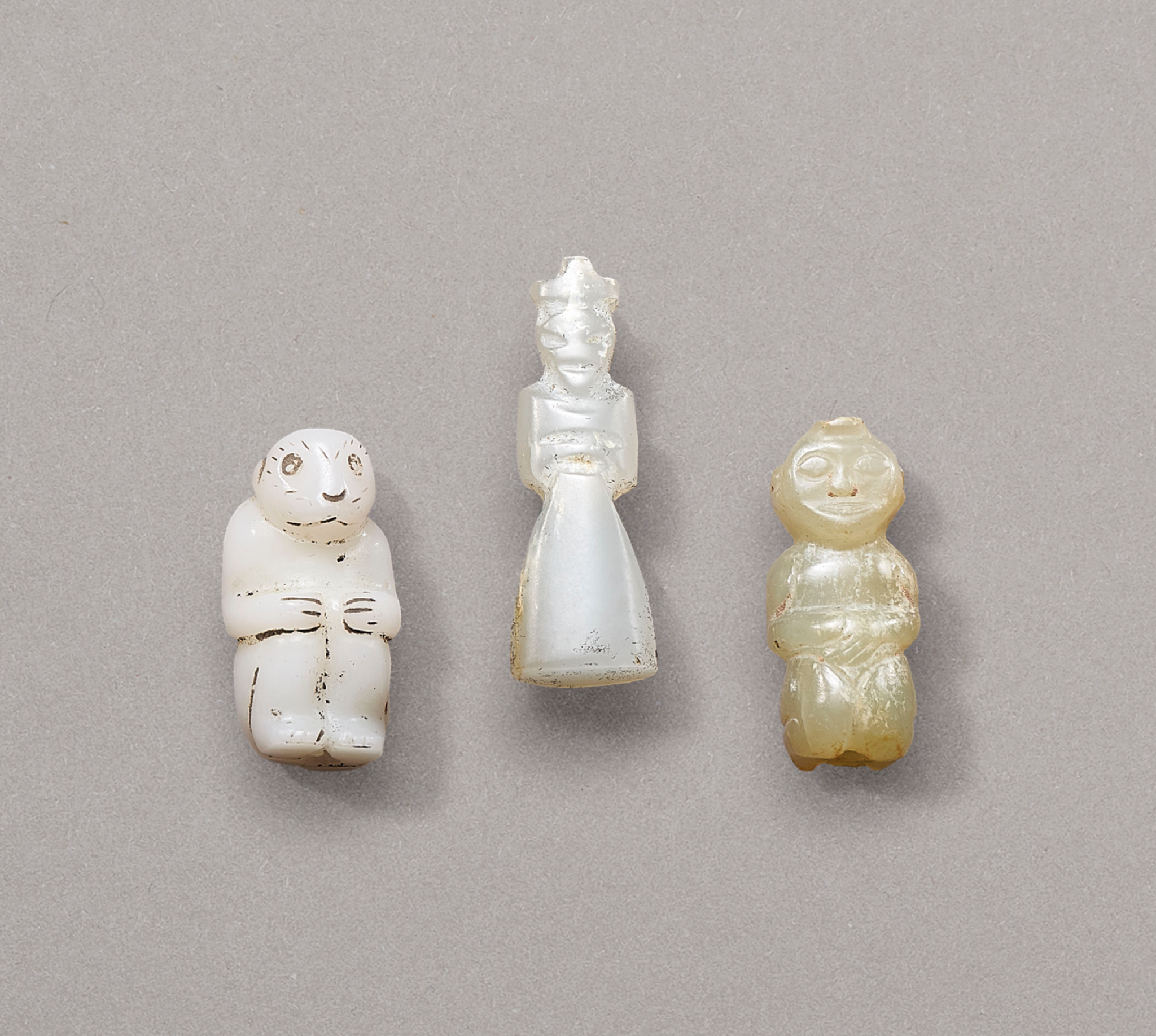 A group of three jade carvings, Western Zhou dynasty (1100-771 BC ...