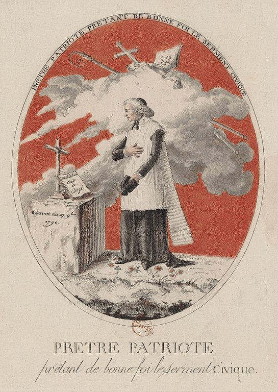 Le 18 février 1791 à Mamers : serment des ecclésiastiques.