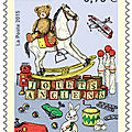 Les jolis timbres de la poste pour la lettre au père noël 