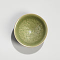 A yaozhou celadon moulded 'boys' bowl, northern song-jin dynasty (960-1234)