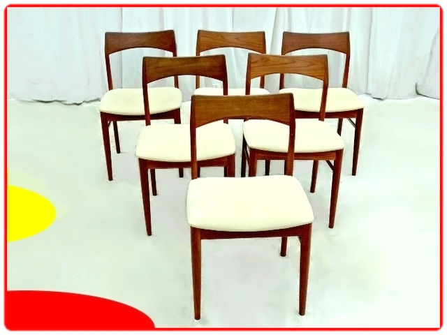Chaises danoises Henning Kjaernulf Mobelfabrik danemark