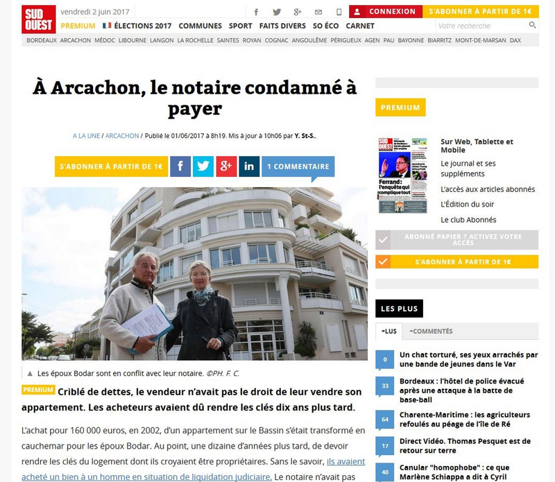 notaire condamné