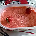 Sorbet à la fraise sans sorbetière