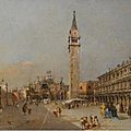 Francesco guardi, (venice 1712 - 1793), the piazza san marco with the basilica and campanile. 