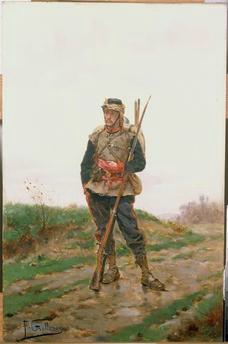 Grolleron, garde mobile aux avants-postes, 1870-1871