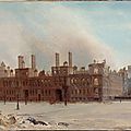 Moormans, L'hôtel de ville après l'incendie de 1871 (1871)