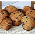 Muffins okara d'amandes aux pépites de chocolat ( thermomix )
