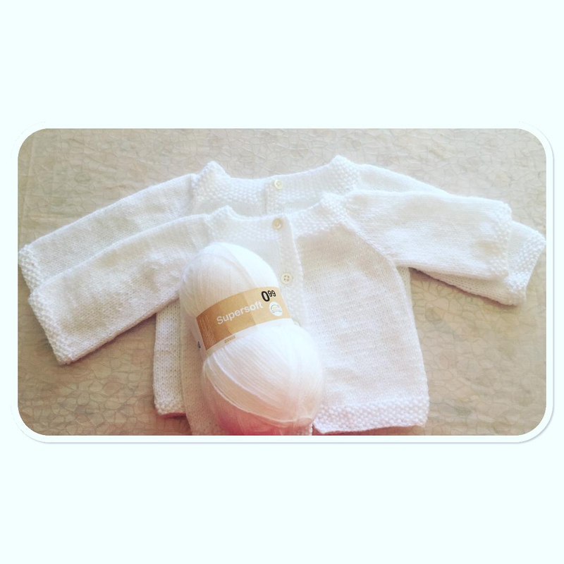 cardigan mixte blanc 3 et 6 mois