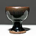 Jianyao Hare's Fur Stem Cup, Song Dynasty