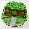 Gâteau anniversaire, maison hobbit - nîmes