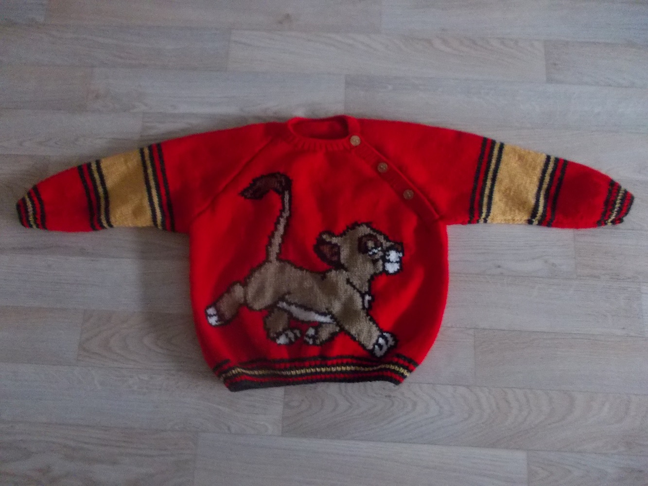 Pull roi lion enfant hot sale