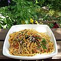 Agneau spaghetti selon le chef jean-françois piège & une belle de la garrigue 