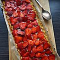 Tarte pommes fraises sans pâte