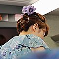 Purple rose in a shinkansen