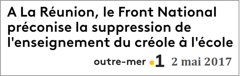 reunion fn contre creole