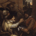 Jan Lievens, Fighting Cardplayers and Death, ca. 1638